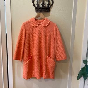 Vintage coral bed jacket